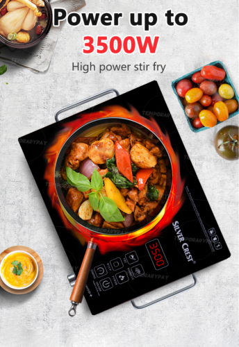 3500W Portable Induction Cooktop Countertop Single Cooker Burner Stove Hot Plate - Fresh Stock Dated October 2025