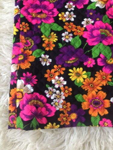 Vintage 60's 70's Quilted Floral Maxi Skirt Retro Mod Homespun Cottage Core S - Fresh Stock Dated October 2025
