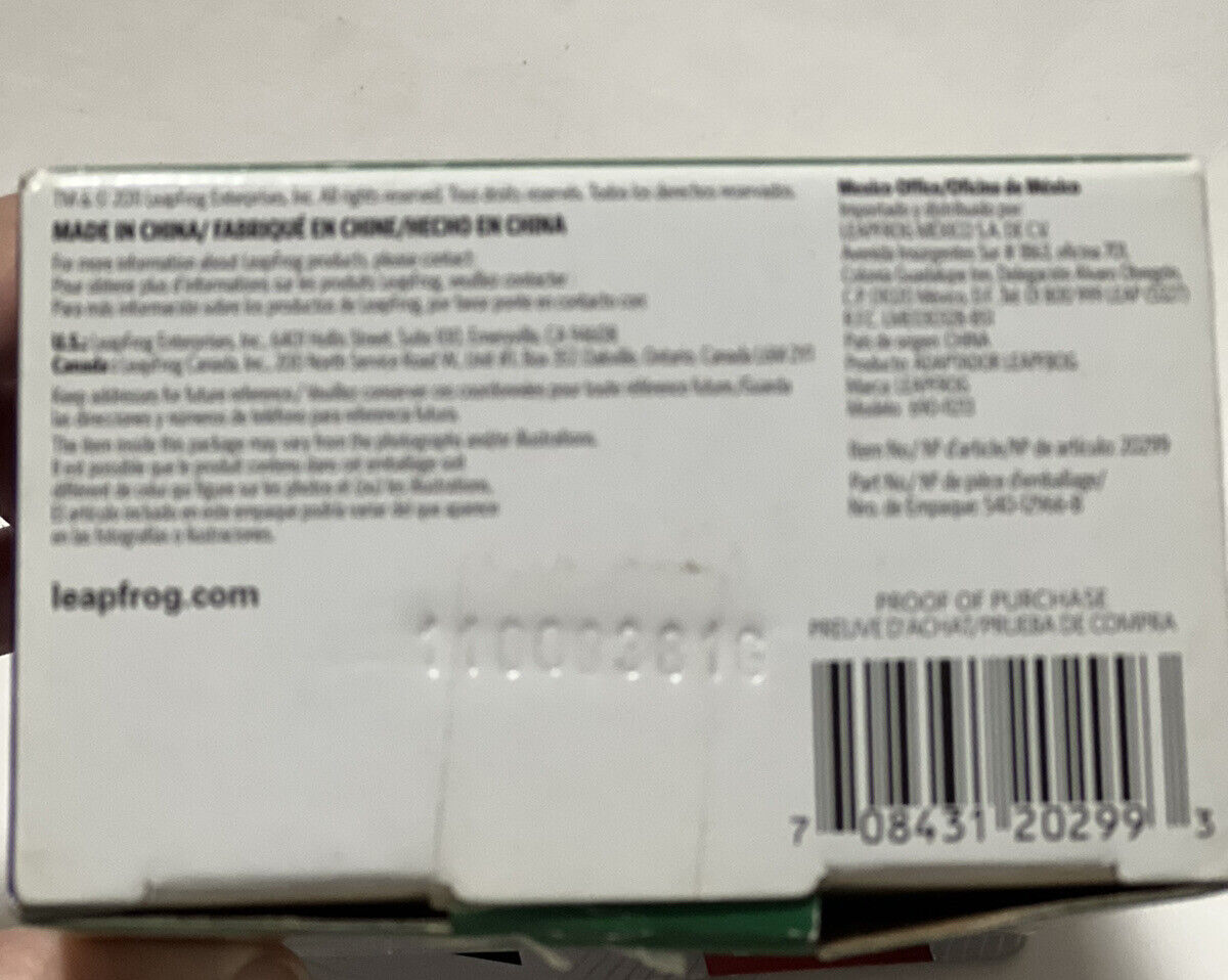 Leap Frog LEAPSTER Learning Systems AC Adapter 690-10931 Unused - Fresh Stock Dated October 2025