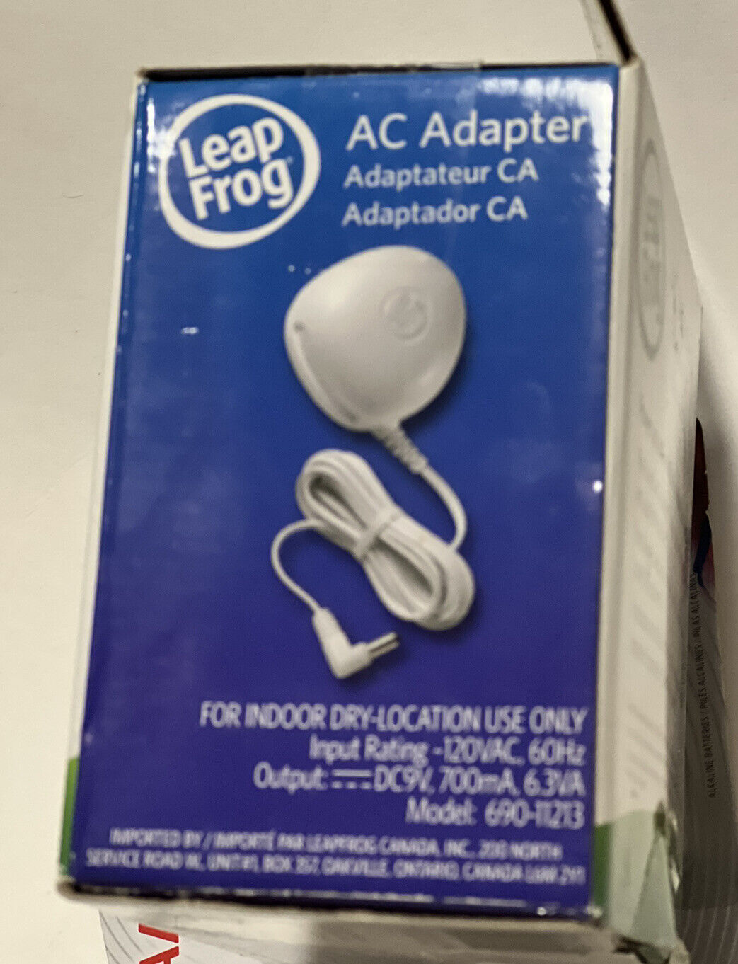 Leap Frog LEAPSTER Learning Systems AC Adapter 690-10931 Unused - Fresh Stock Dated October 2025