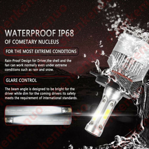 H4 LED Motorcycle Headlight Bulb Hi/Lo Fog Light Lamp For Yamaha Kawasaki Ducati - Fresh Stock Dated October 2025