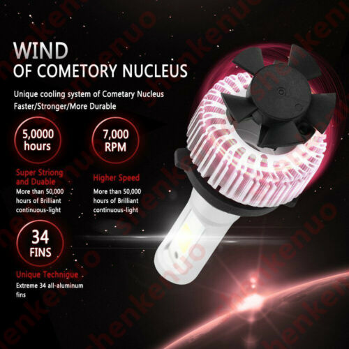 H4 LED Motorcycle Headlight Bulb Hi/Lo Fog Light Lamp For Yamaha Kawasaki Ducati - Fresh Stock Dated October 2025