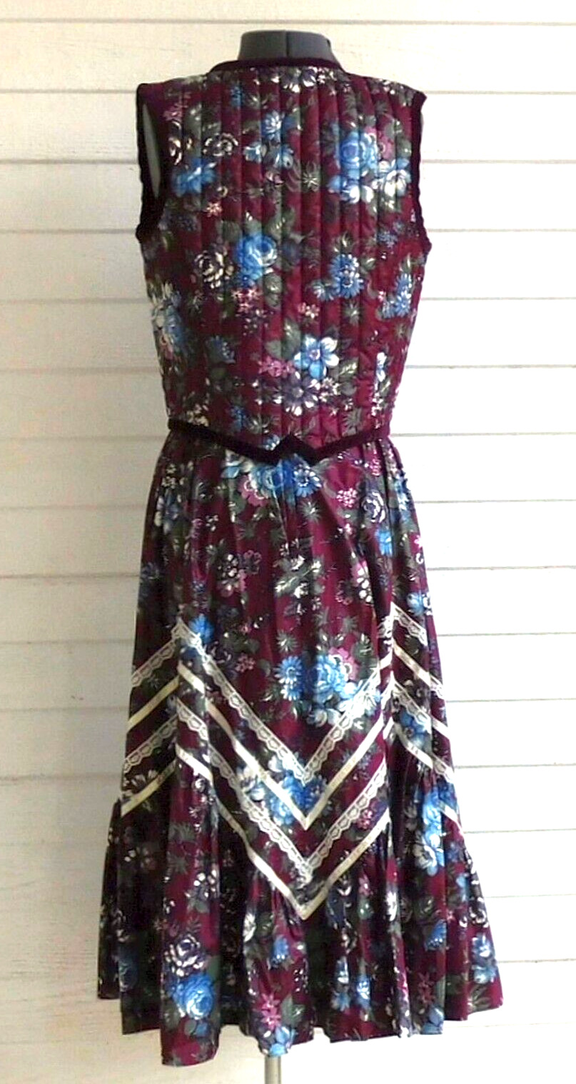 Vintage Gunne Sax Gunnies Skirt  And Button Up Vest Set Size 13 - Fresh Stock Dated October 2025