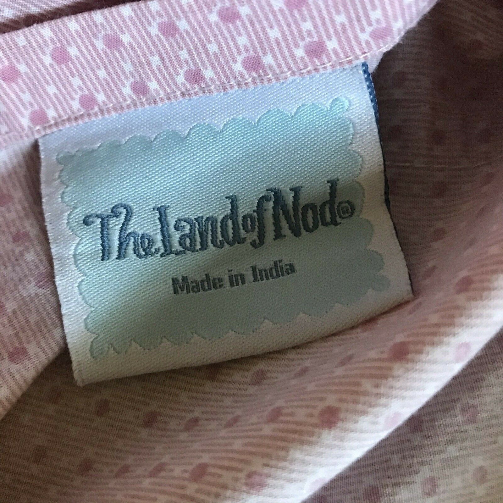 Land Of Nod Standard Sham Pink Equestrian - Fresh Stock Dated October 2025