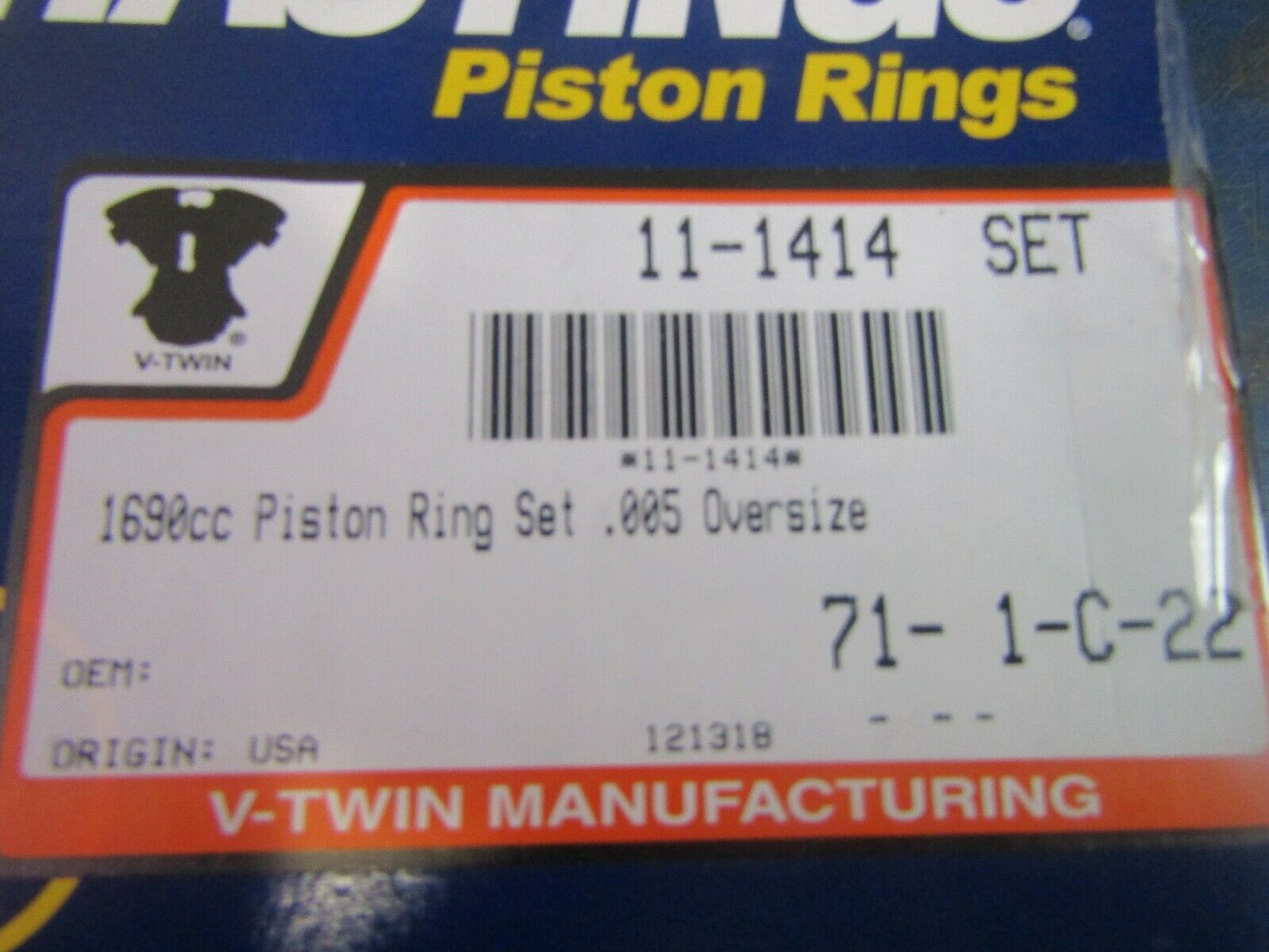 +.005 CYLINDERS & PISTONS HARLEY DAVIDSON 103 TWIN CAM ENGINES - Fresh Stock Dated October 2025