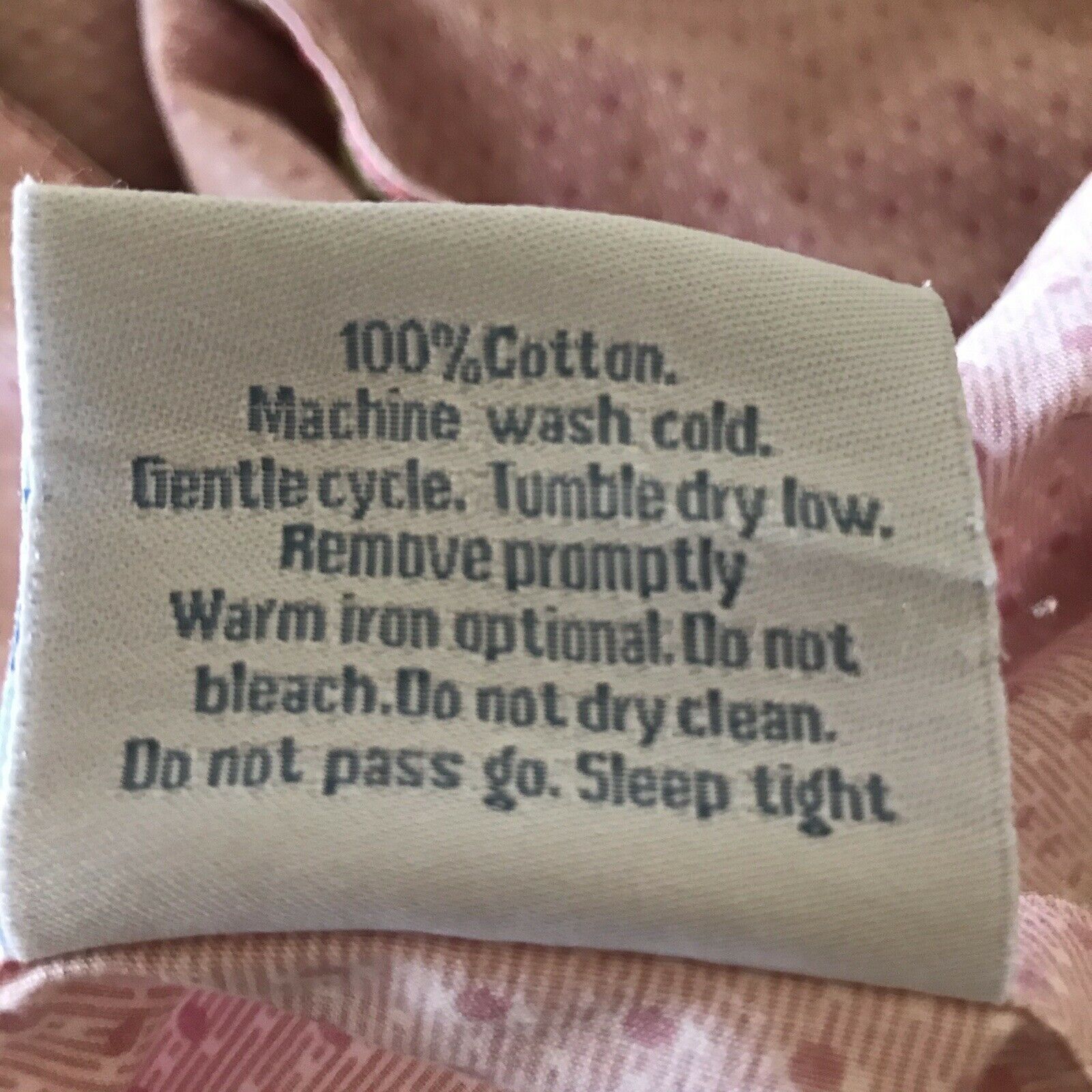 Land Of Nod Standard Sham Pink Equestrian - Fresh Stock Dated October 2025