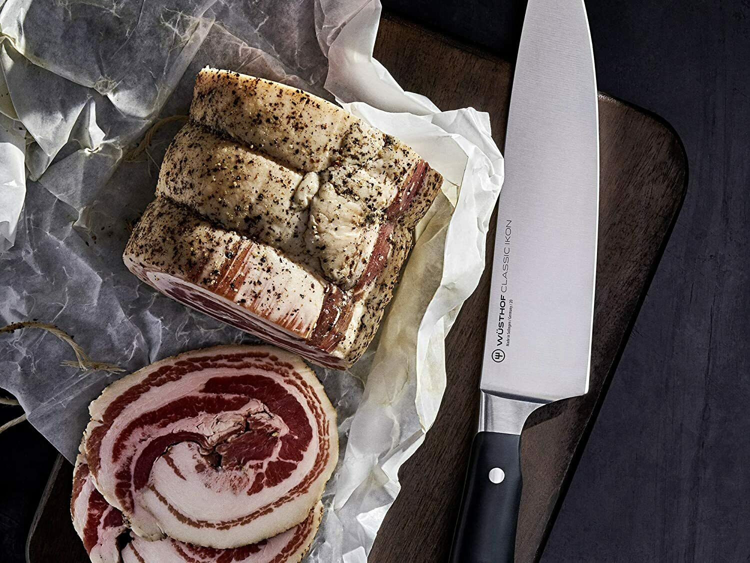 WUSTHOF Classic Ikon 8 Inch Kitchen Chef's Knife High Carbon Stainless Steel - Fresh Stock Dated October 2025