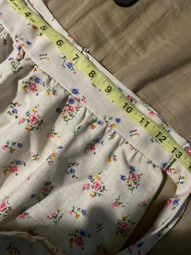 Vintage 70s Maxi Cottagecore Skirt Boho Prairie Apron ILGWU Label - Fresh Stock Dated October 2025