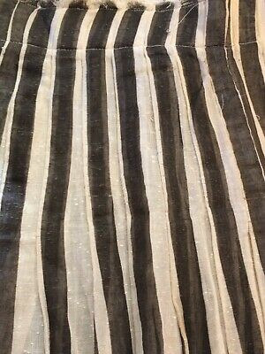 Vintage striped Cotton walking Skirt 1910’s Edwardian antique Steampunk M/L zig - Fresh Stock Dated October 2025