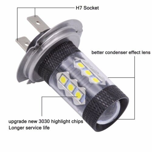 2x LED Headlight Bulbs For Kawasaki Ninja ZX6R ZX636C 2003-2006 ZX636E 2013-2014 - Fresh Stock Dated October 2025