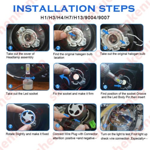 H4 LED Motorcycle Headlight Bulb Hi/Lo Fog Light Lamp For Yamaha Kawasaki Ducati - Fresh Stock Dated October 2025