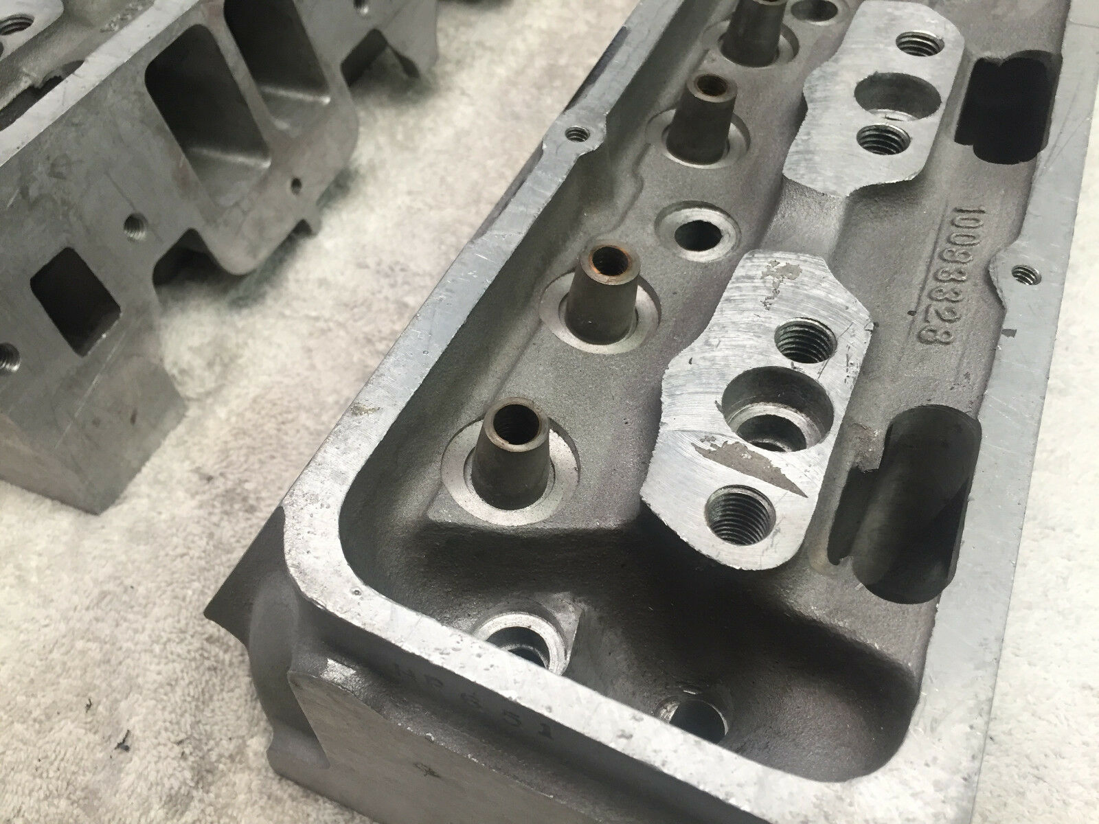 Pontiac / Chevy Rolled Deck 10 Degree High port Cylinder heads - Fresh Stock Dated October 2025