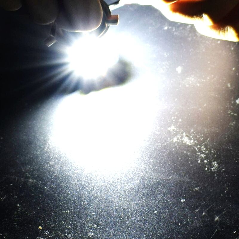1x H4 3*COB LED Motorcycle Headlight Bulb High/Low Beam Fog Light 2000LM Scooter - Fresh Stock Dated October 2025