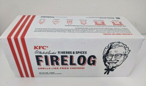 KFC 11 Herbs and Spices ENVIROLOG Kentucky Fried Chicken FIRE LOG - NEW - Fresh Stock Dated October 2025