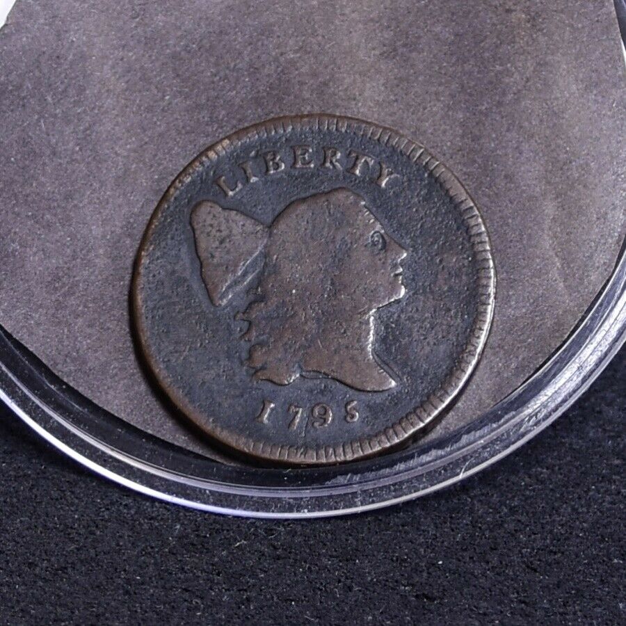 1795 Half Cent - Lettered Edge with Pole - VG (#35659) - Fresh Stock Dated October 2025