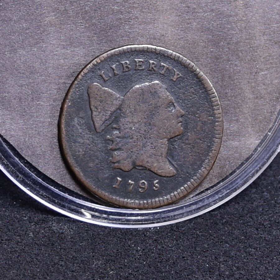 1795 Half Cent - Lettered Edge with Pole - VG (#35659) - Fresh Stock Dated October 2025