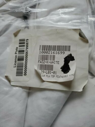 The Company Store Pillowtop Feather and Down Featherbed King - Fresh Stock Dated October 2025