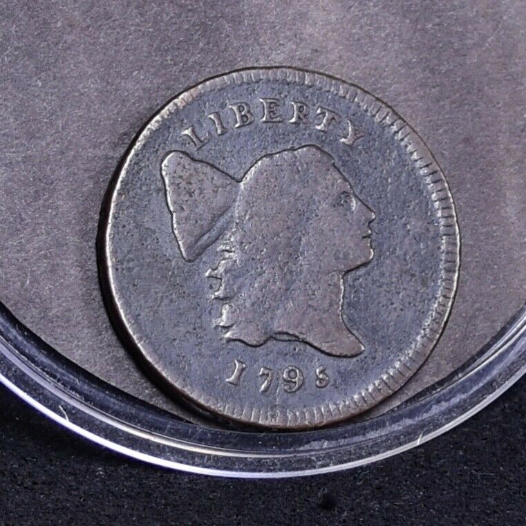 1795 Half Cent - Lettered Edge with Pole - VG (#35659) - Fresh Stock Dated October 2025