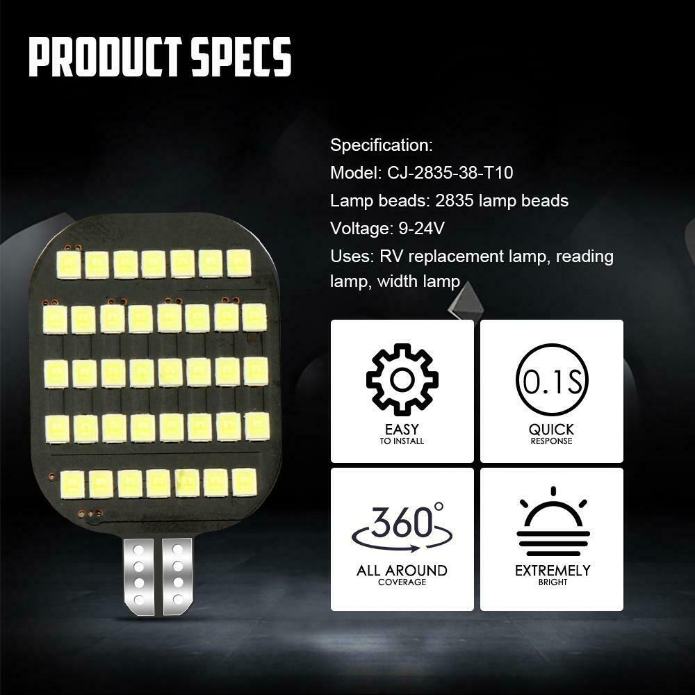 2x 168 2825 LED License Plate Bulbs for Harley Davidson FLHTCUTG Tri Glide Ultra - Fresh Stock Dated October 2025