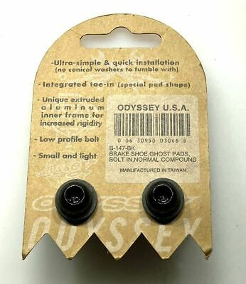 Ghost Pads Odyssey Low profile BMX Bike Caliper Brake Pads Black - Fresh Stock Dated October 2025