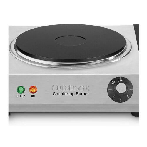 Cuisinart CB-30 Cast-Iron Single Burner, Stainless Steel - Fresh Stock Dated October 2025