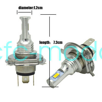 2pcs H4 9003 HB2 6000k SUPER WHITE LED Headlights Bulbs Kit High/Low Beam - Fresh Stock Dated October 2025