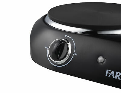 Estufa Electrica Doble Portatil 1800W Placa de Cocina 2 Quemadores Negro Ligero - Fresh Stock Dated October 2025