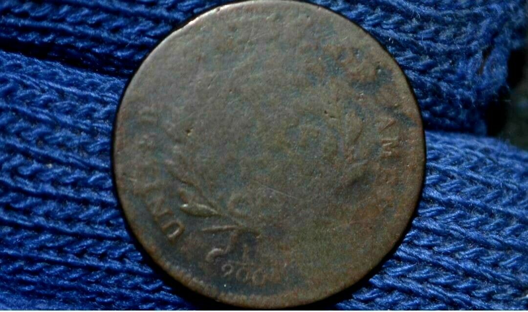 1797 HALF CENT* C2 * Regular Head * Plain Edge *FINE* Obverse Struck Off-Center - Fresh Stock Dated October 2025