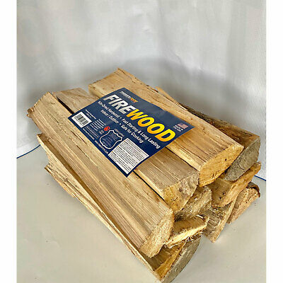 TimberTote Natural Hardwood Mix Fire Log Firewood Bundle for Fireplace & Firepit - Fresh Stock Dated October 2025