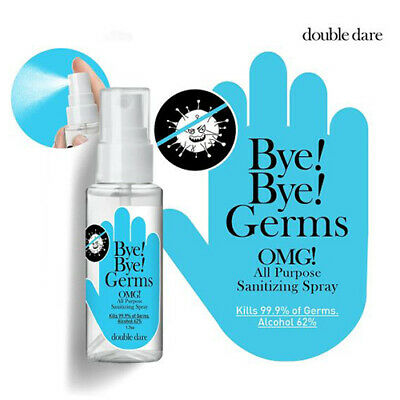 [ DOUBLE DARE ] Bye! Bye! Germs OMG! Hand Sanitizer Spray 50ml (1.7 oz) 3 PACK - Fresh Stock Dated October 2025
