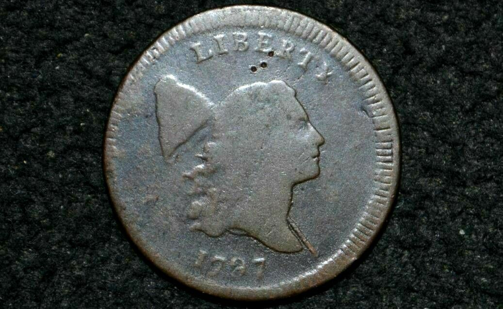 1797 HALF CENT* C2 * Regular Head * Plain Edge *FINE* Obverse Struck Off-Center - Fresh Stock Dated October 2025