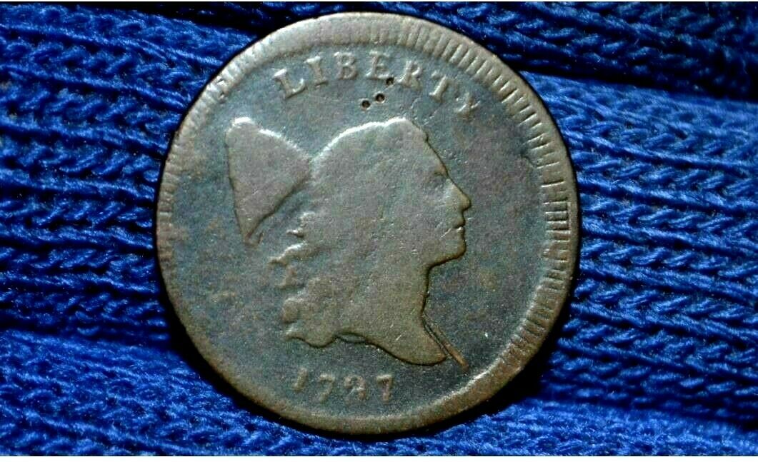1797 HALF CENT* C2 * Regular Head * Plain Edge *FINE* Obverse Struck Off-Center - Fresh Stock Dated October 2025