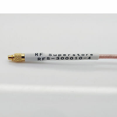 MMCX Male (Plug) to SMA Female (Jack) RG316/U Coaxial Cable Assembly, 4 inch - Fresh Stock Dated October 2025
