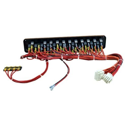 Rinker 260 D3 Brown 16 IN Plastic Boat Press To Reset 24 Switch Breaker Panel - Fresh Stock Dated October 2025