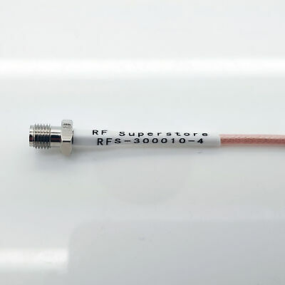 MMCX Male (Plug) to SMA Female (Jack) RG316/U Coaxial Cable Assembly, 4 inch - Fresh Stock Dated October 2025