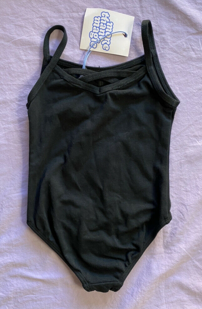 More Than Magic Toddler Girl Cami Dance Leotard Black Size 3T - Fresh Stock Dated October 2025
