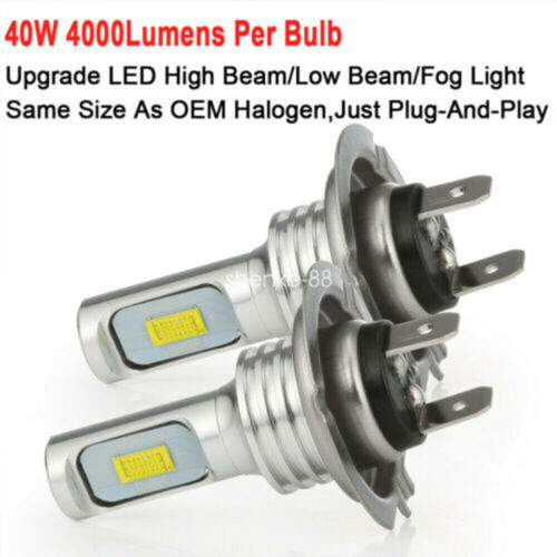 H7 LED Headlight Bulbs 6000K BY For Honda CBR929RR 2000-2001 CBR954RR 2001- 2003 - Fresh Stock Dated October 2025