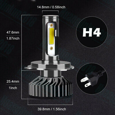 For Yamaha Raptor 700 700R 2006-2018 Xenon 6000K LED Headlights Bulb Hi Low Beam - Fresh Stock Dated October 2025