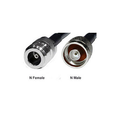 Low Loss N Male to N Femal RG58U Coaxial Cable 9.8ft 3-Meter - Fresh Stock Dated October 2025