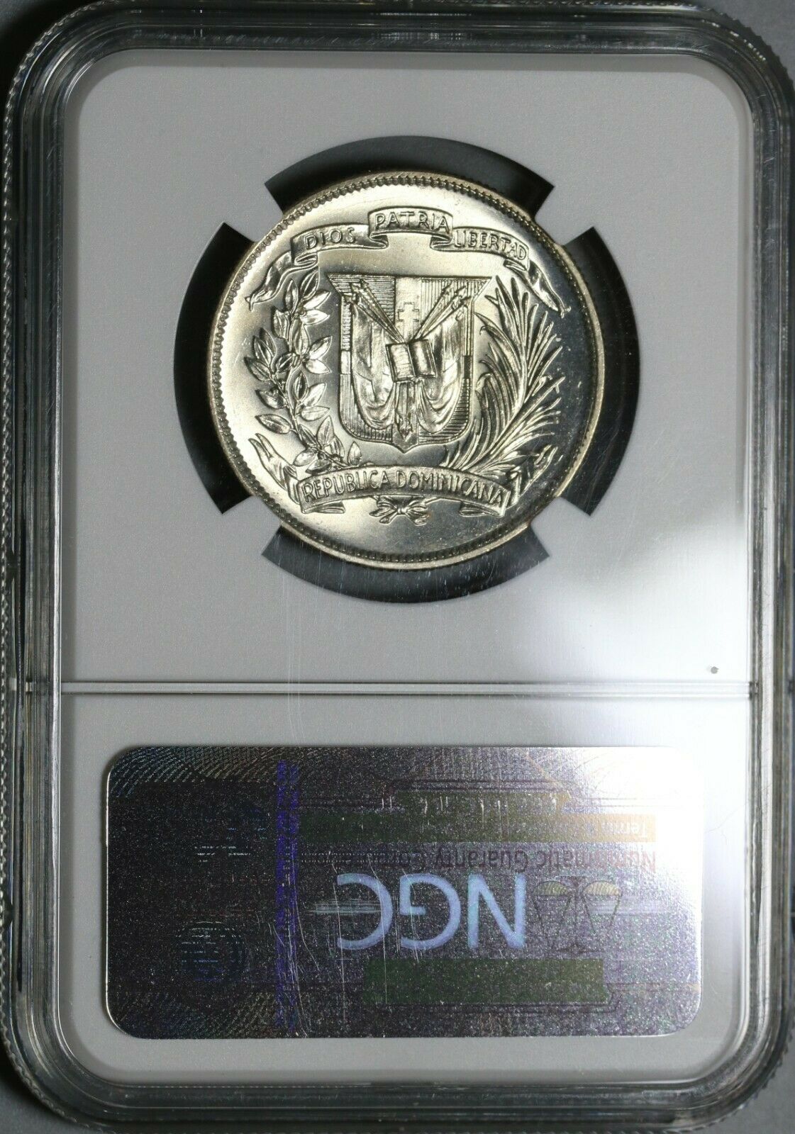 1961 NGC MS 65 Dominican Republic Medio 1/2 Peso Coin GEM BU (20101801C) - Fresh Stock Dated October 2025