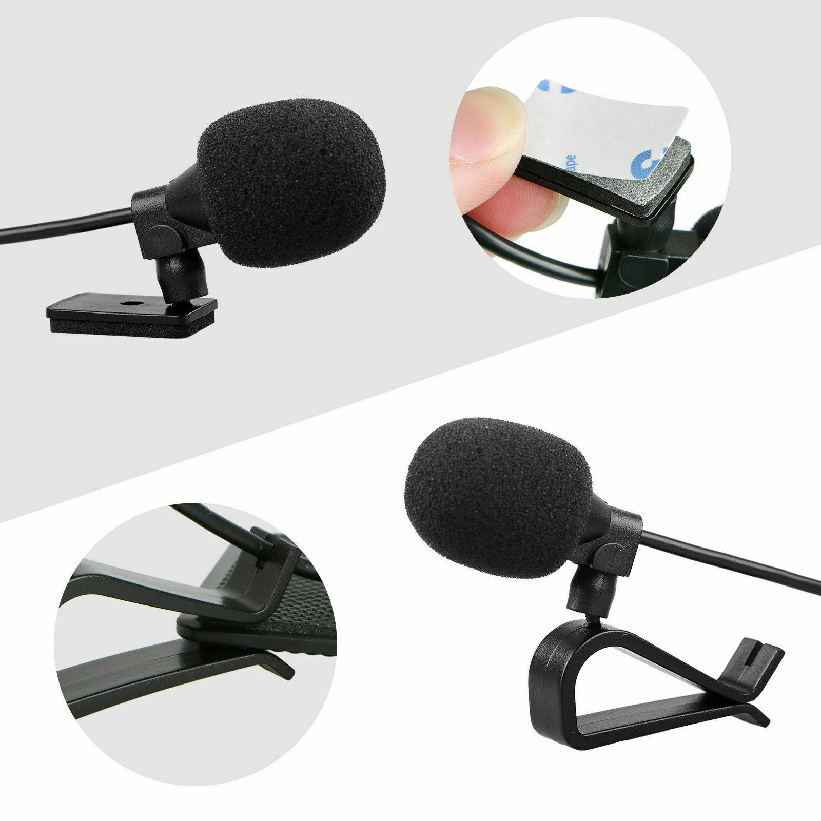 3.5mm External Mic for Kenwood Sony Alpine JVC Clarion Car Stereo Microphone - Fresh Stock Dated October 2025