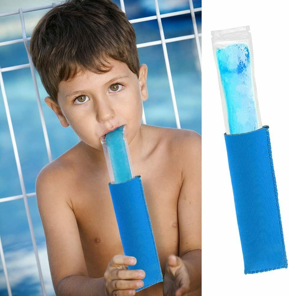 24PCS Popsicle Holders Ice Pop Neoprene Insulator Sleeves Freezer Bags 8 Colors - Fresh Stock Dated October 2025