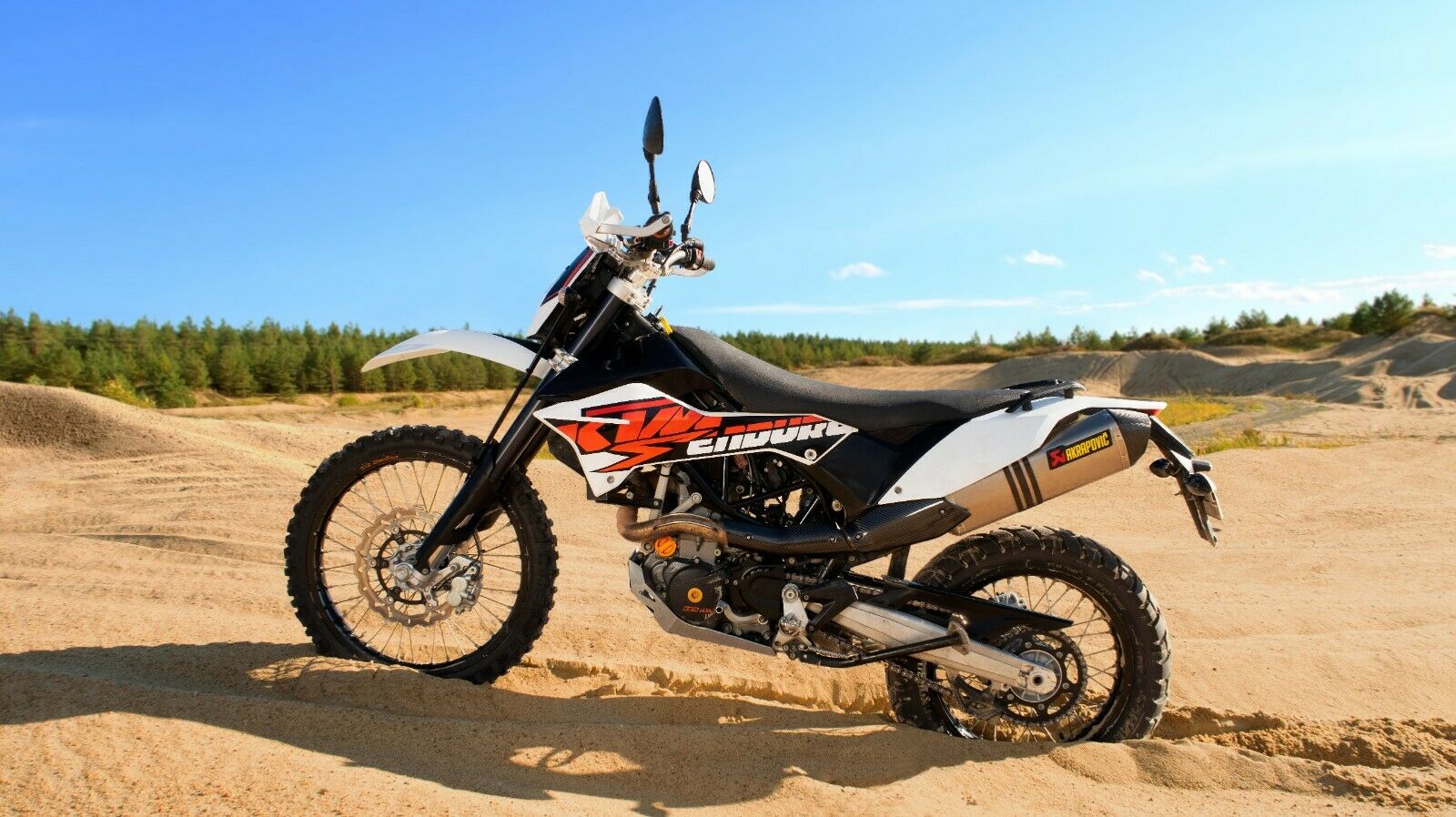 Exhaust Heat Shield Cover Protector, KTM 690 SMC/Enduro/Duke 08-18 Carbon Fiber - Fresh Stock Dated October 2025