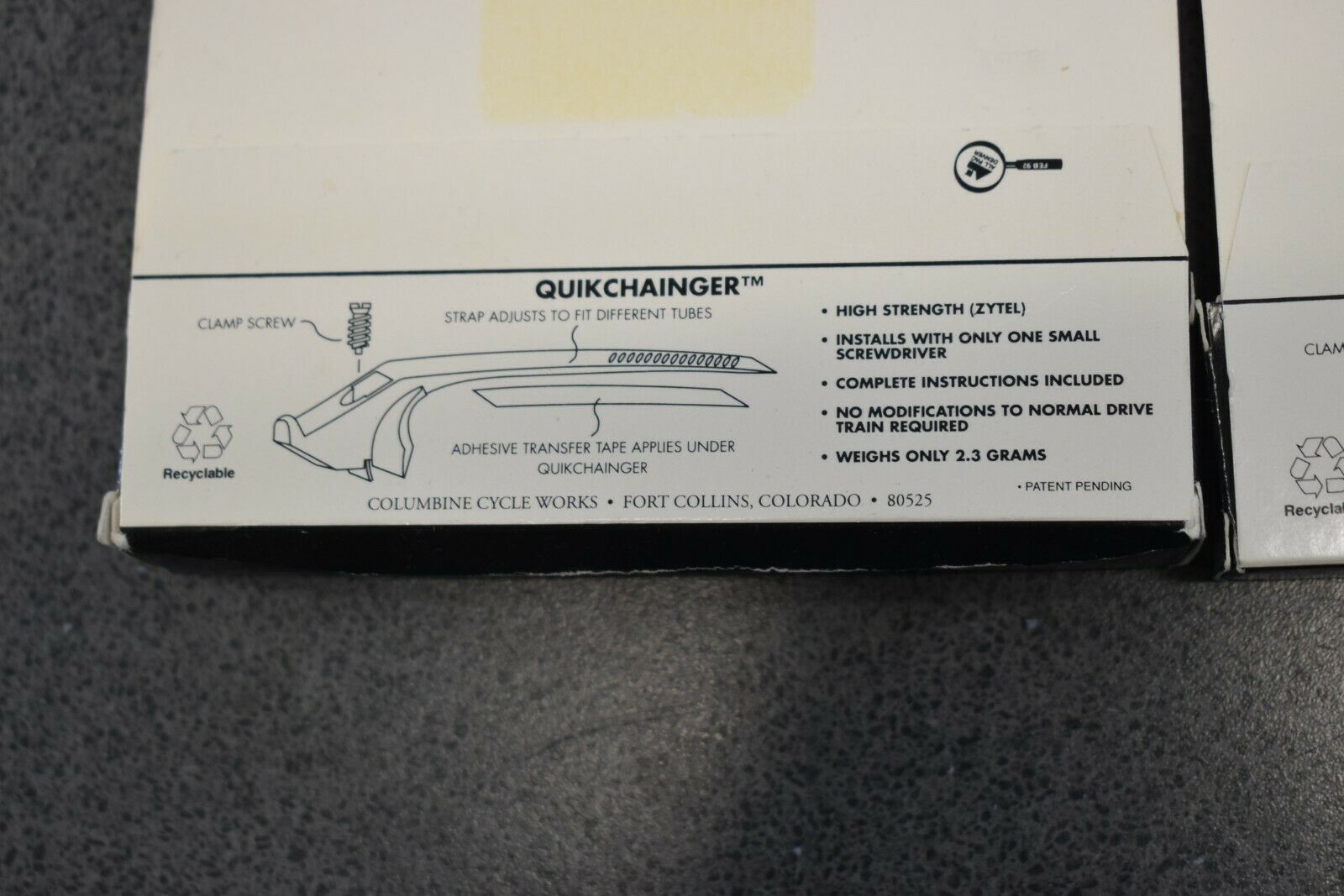 Set of 2 Columbine Cycle Works Quikchaingers, NEW - Fresh Stock Dated October 2025
