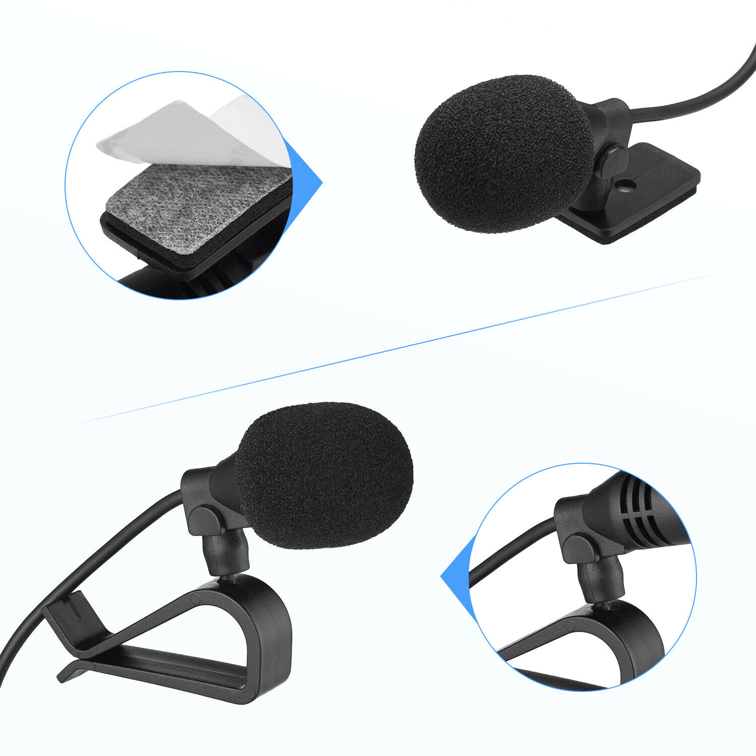 3.5mm External Mic for Kenwood Sony Alpine JVC Clarion Car Stereo Microphone - Fresh Stock Dated October 2025