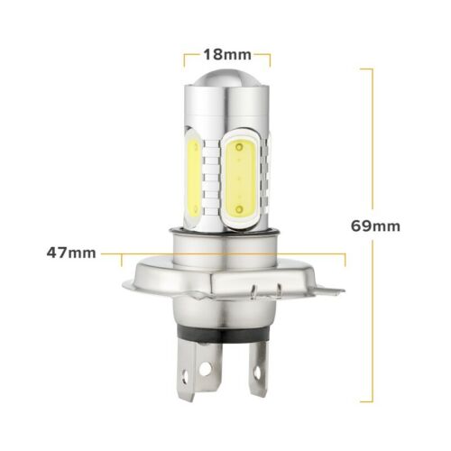 2x H4 9003 HB2 LED Bulb Hi/Lo Beam White Car Motorcycle Headlight High Power - Fresh Stock Dated October 2025