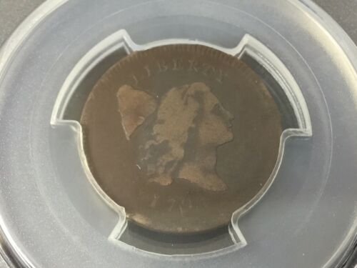 1795 Half Cent, C-6a Plain Edge No Pole. PCGS G06 - Fresh Stock Dated October 2025