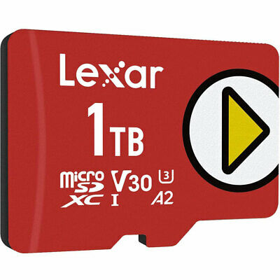 Lexar PLAY 1TB microSDXC UHS-I Memory Card, Up to 150MB/s Read - Fresh Stock Dated October 2025