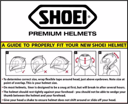 Shoei RJ Platinum-R Helmet Replacement Parts - Cheek Pads - Sizes 31-41mm - Fresh Stock Dated October 2025