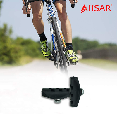 AIISAR Bike Brake Pads 2 Pairs of 50mm – Contemporary Designed C Shape Bike Part - Fresh Stock Dated October 2025